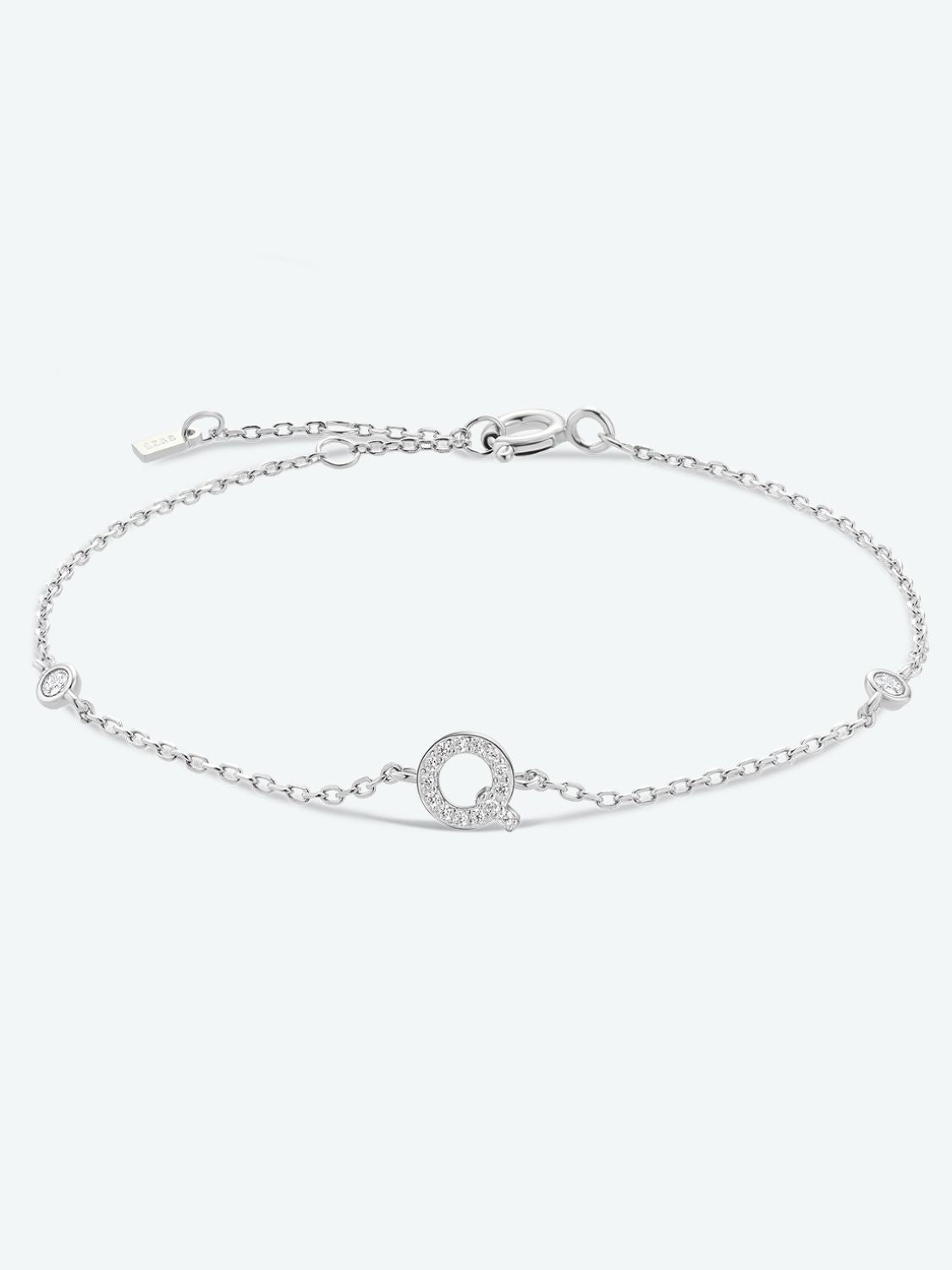 Q To U Zircon 925 Sterling Silver Bracelet king-general-store-5710.myshopify.com