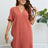 Plus Size Buttoned Notched Neck Shift Dress king-general-store-5710.myshopify.com