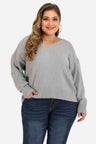 Plus Size V Neck Pullover Sweater king-general-store-5710.myshopify.com