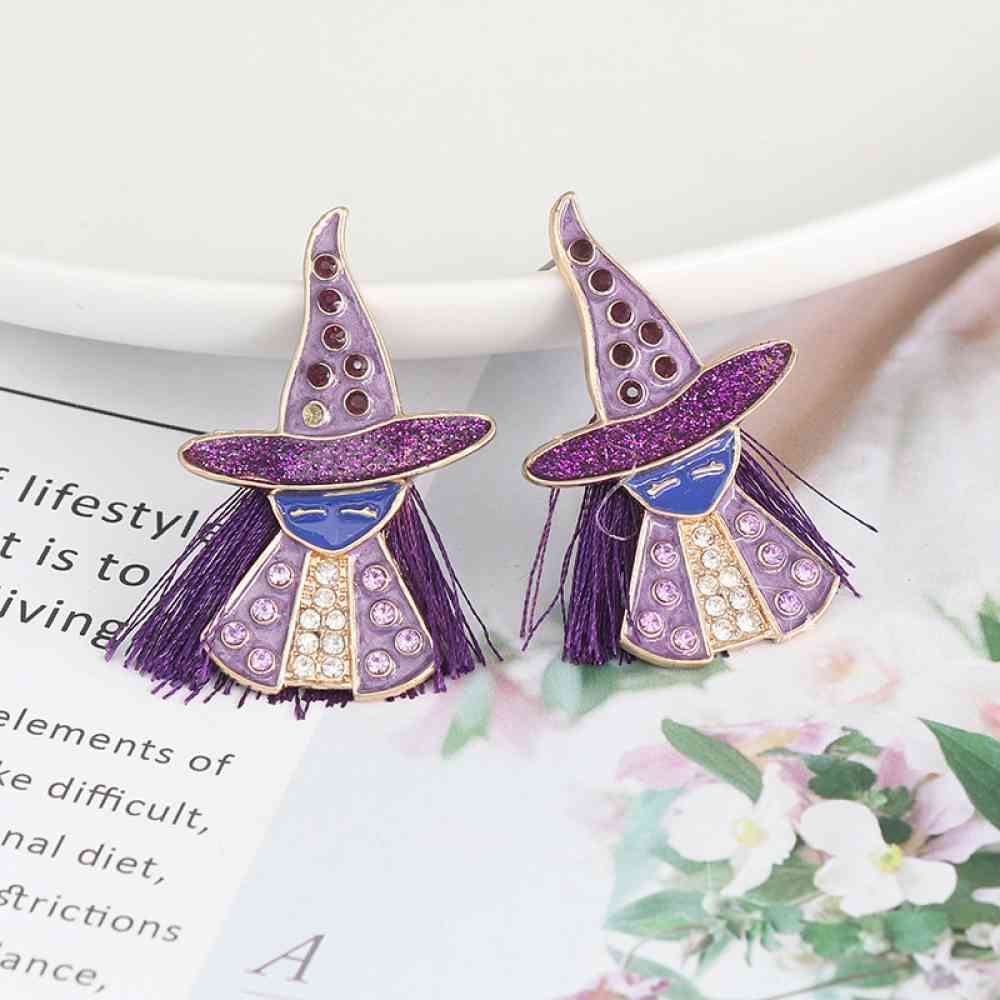 Witch Rhinestone Alloy Earrings king-general-store-5710.myshopify.com