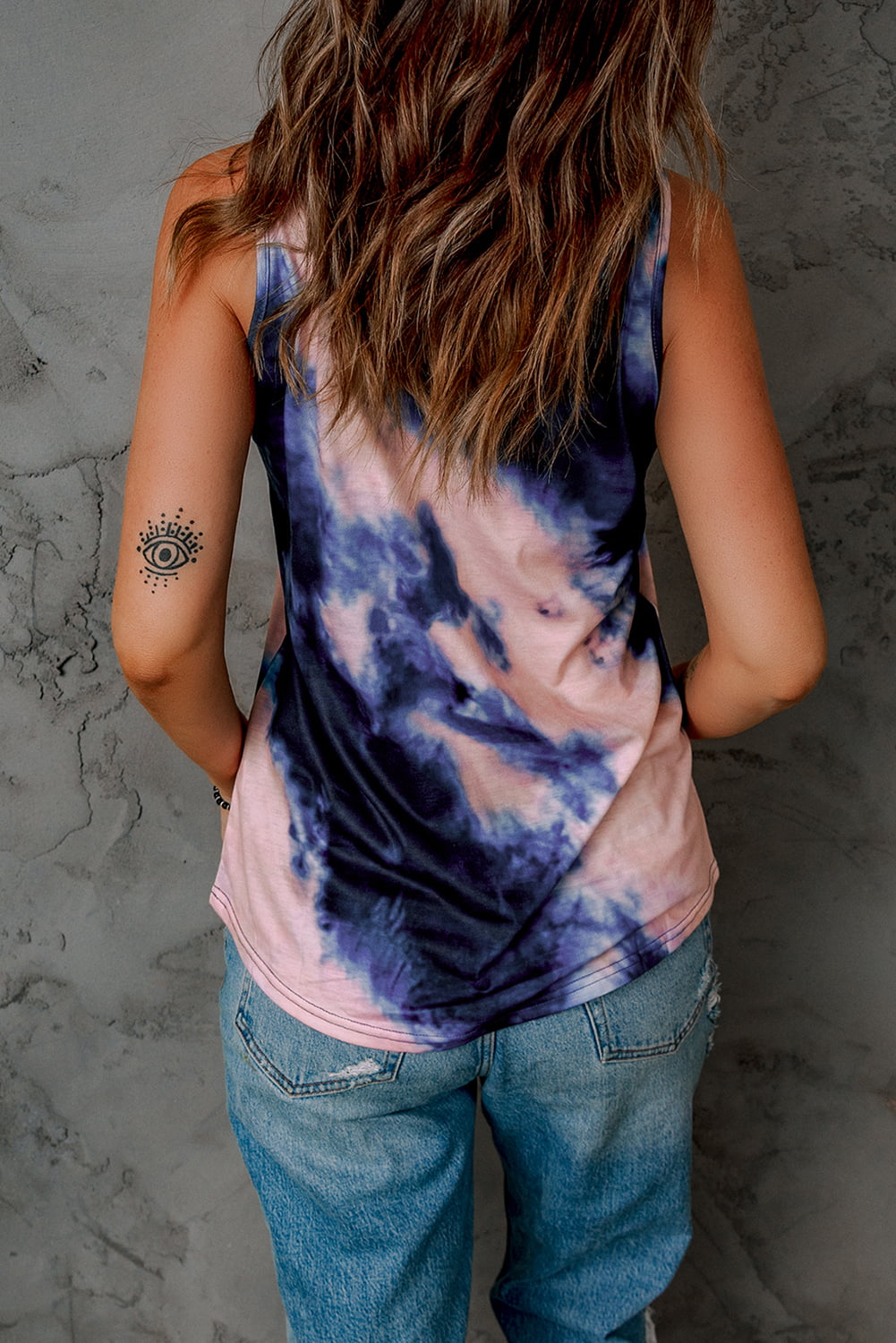 Tie-Dye Crisscross Tank king-general-store-5710.myshopify.com