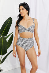 Marina West Swim Take A Dip Twist High-Rise Bikini in Black king-general-store-5710.myshopify.com