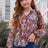 Girls Printed Notched Neck Puff Sleeve Blouse king-general-store-5710.myshopify.com