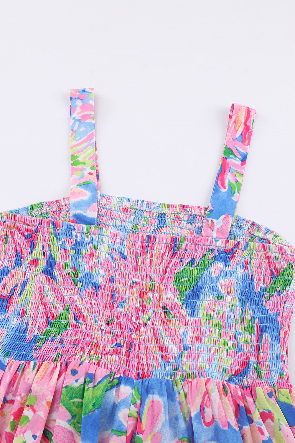 Floral Smocked Square Neck Jumpsuit with Pockets king-general-store-5710.myshopify.com