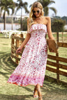 Bohemian Strapless Slit Midi Dress king-general-store-5710.myshopify.com