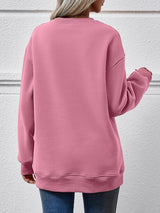 LIVE CHRISTMAS Drop Shoulder Round Neck Sweatshirt king-general-store-5710.myshopify.com