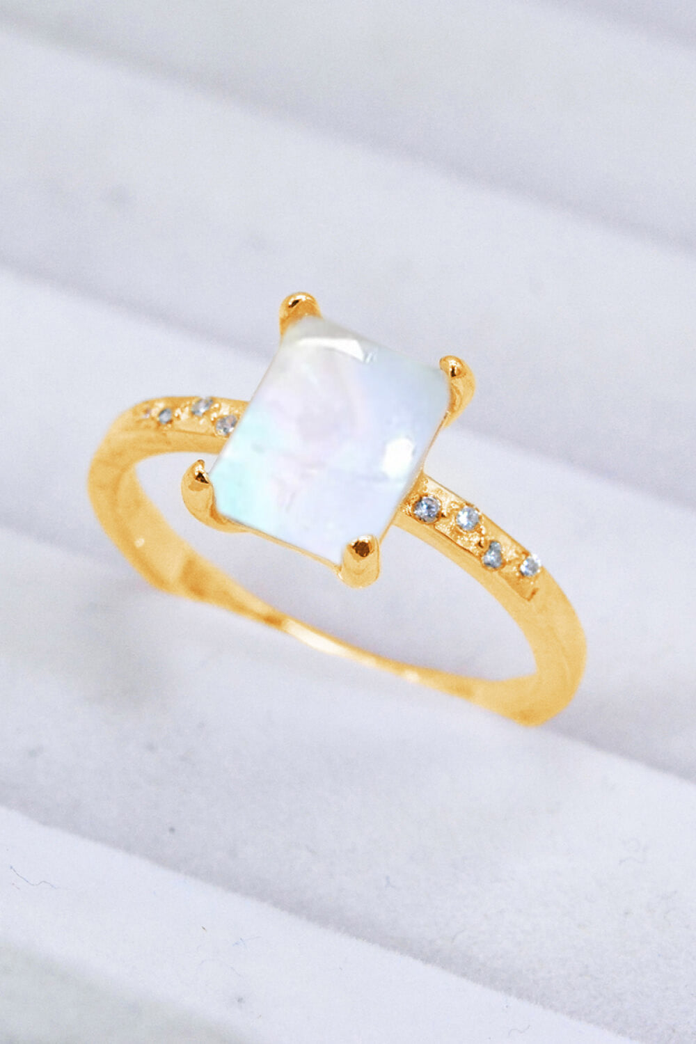 Square Moonstone Ring king-general-store-5710.myshopify.com