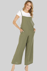 Full Size Cropped Wide Leg Overalls with Pockets king-general-store-5710.myshopify.com