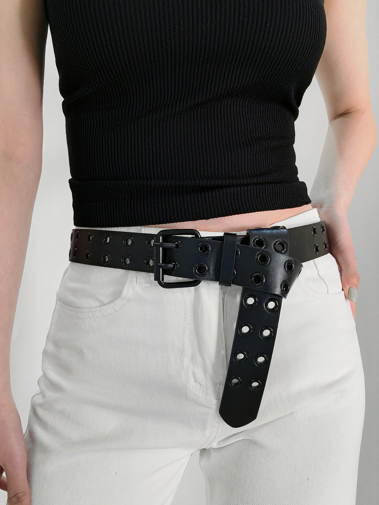 Grommet PU Leather Belt king-general-store-5710.myshopify.com