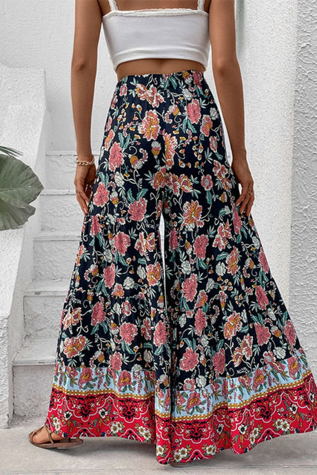 Floral High Waist Palazzo Pants king-general-store-5710.myshopify.com