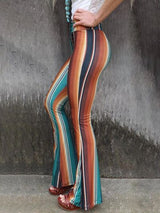 High Waist Striped Bootcut Pants king-general-store-5710.myshopify.com