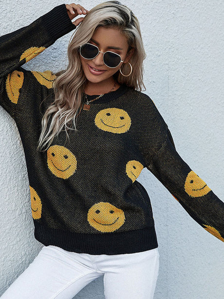 Smiley Face Sweater king-general-store-5710.myshopify.com