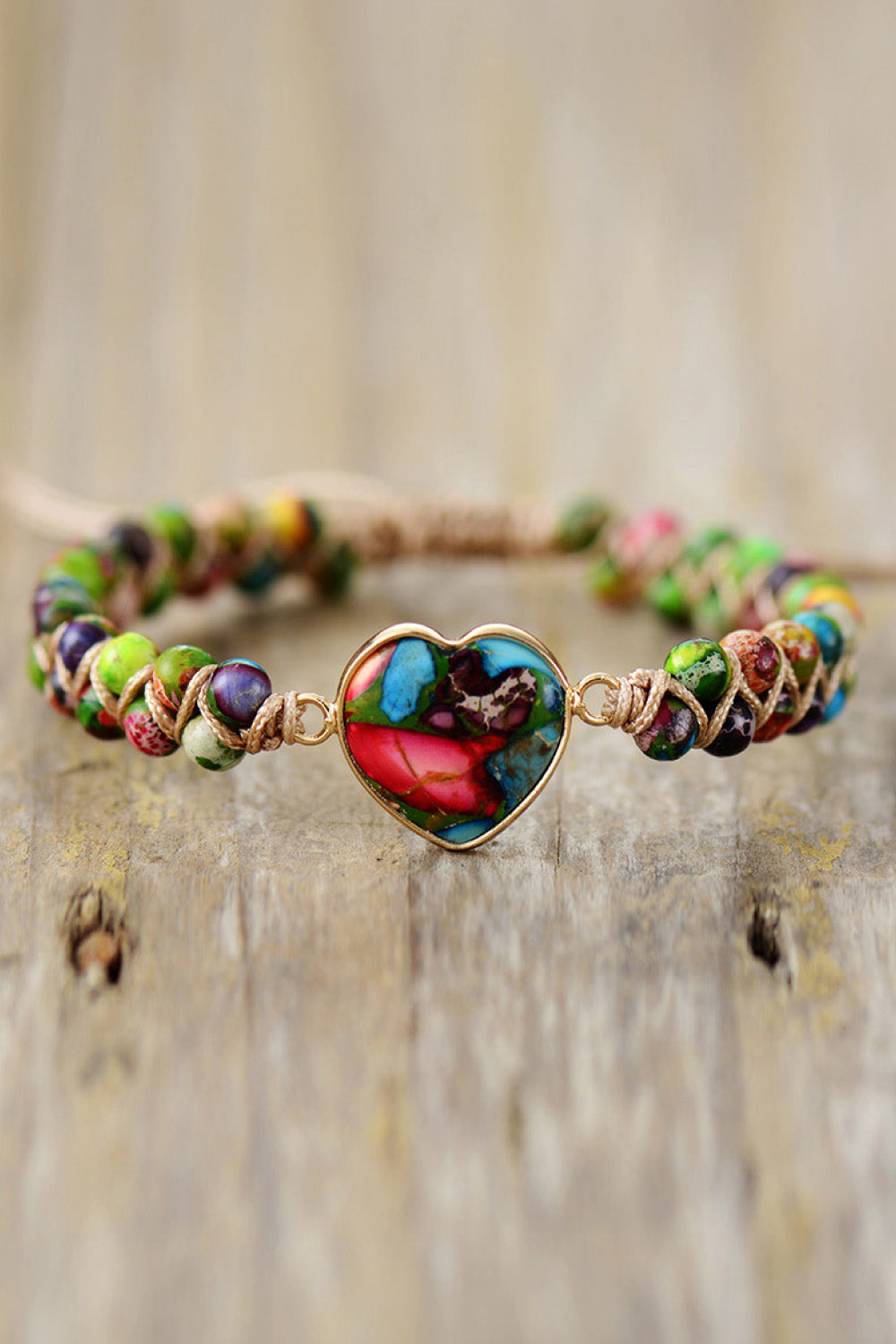 Handmade Heart Shape Natural Stone Bracelet king-general-store-5710.myshopify.com