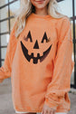 Round Neck Dropped Shoulder Jack-O'-Lantern Graphic Sweatshirt king-general-store-5710.myshopify.com