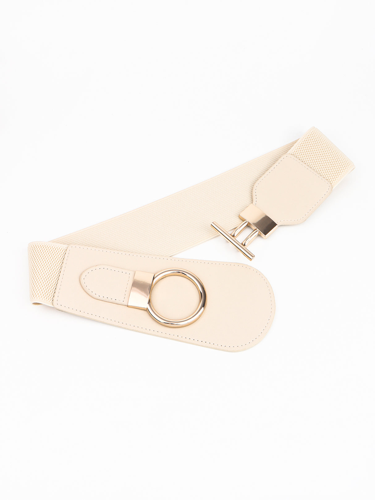 PU Elastic Wide Belt with Alloy Buckle king-general-store-5710.myshopify.com