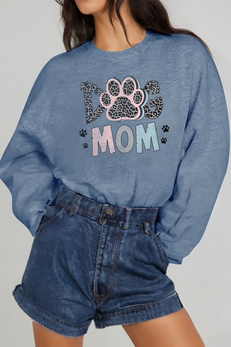 Simply Love Full Size DOG MOM Graphic Sweatshirt king-general-store-5710.myshopify.com