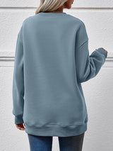 LIVE CHRISTMAS Drop Shoulder Round Neck Sweatshirt king-general-store-5710.myshopify.com