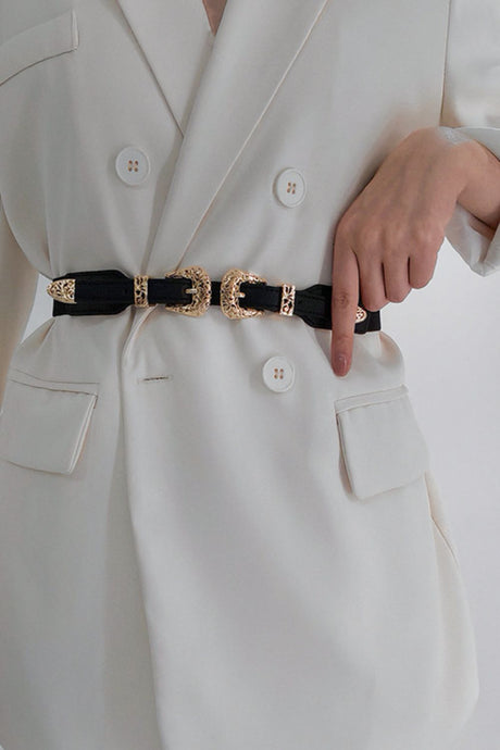 Double Buckle Elastic Belt king-general-store-5710.myshopify.com