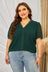 Plus Size Swiss Dot Spliced Lace V-Neck Blouse king-general-store-5710.myshopify.com