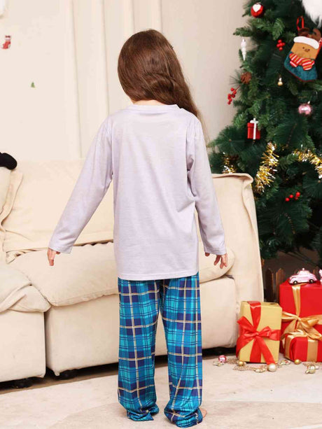 Rudolph Graphic Long Sleeve Top and Plaid Pants Set king-general-store-5710.myshopify.com