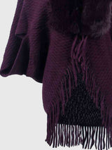 Open Front Fringe Hem Poncho king-general-store-5710.myshopify.com