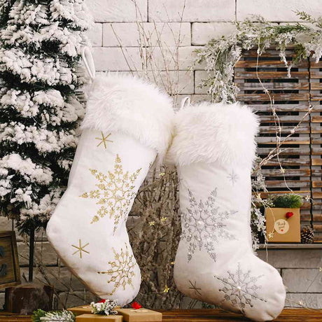 Snowflake Christmas Stocking king-general-store-5710.myshopify.com