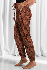 Full Size Leopard Drawstring Pocketed Pants king-general-store-5710.myshopify.com