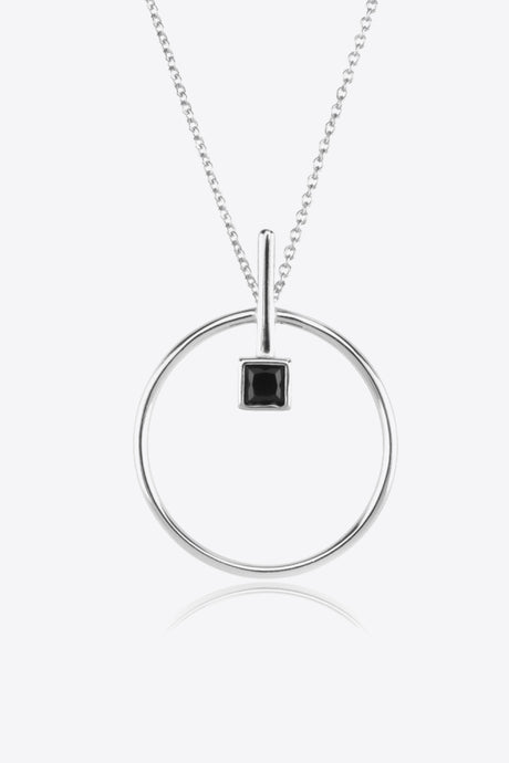 Black Zircon 925 Sterling Silver Necklace king-general-store-5710.myshopify.com