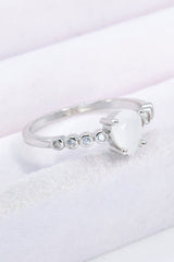 Teardrop Natural Moonstone Ring king-general-store-5710.myshopify.com