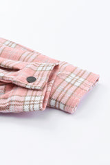 Plaid Raw Trim Shacket king-general-store-5710.myshopify.com