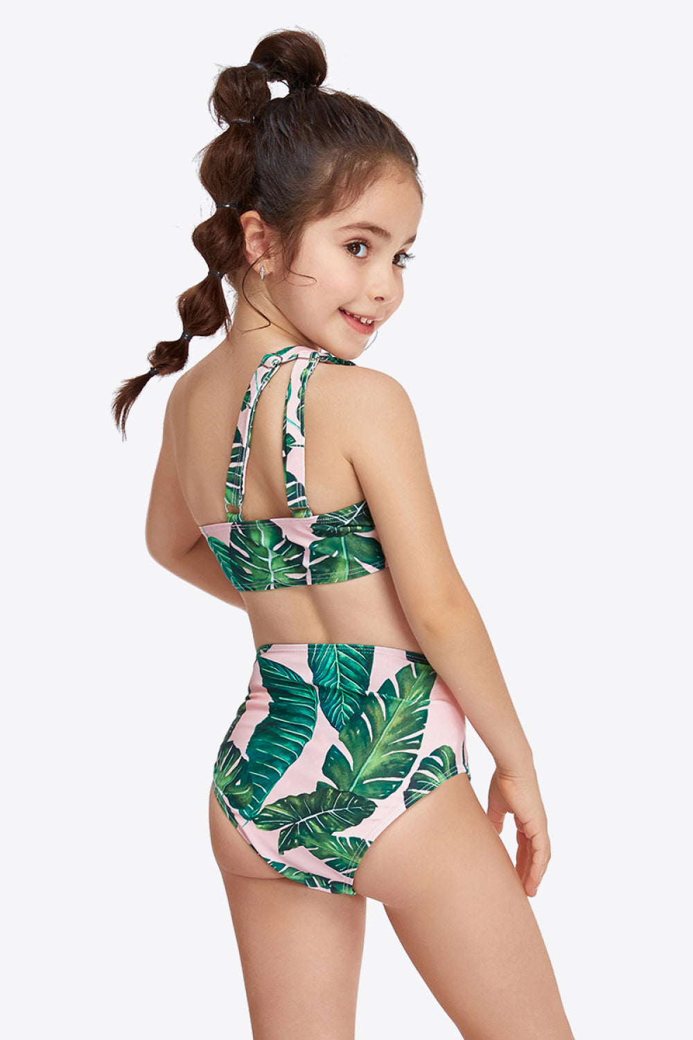 Ruffled One-Shoulder Buckle Detail Two-Piece Swim Set king-general-store-5710.myshopify.com