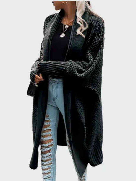 Open Front Long Sleeve Cardigan king-general-store-5710.myshopify.com