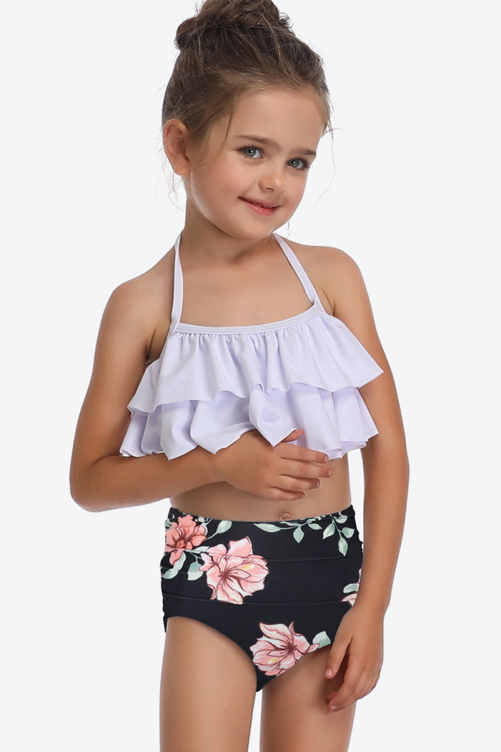 Printed Layered Halter Neck Two-Piece Swim Set king-general-store-5710.myshopify.com