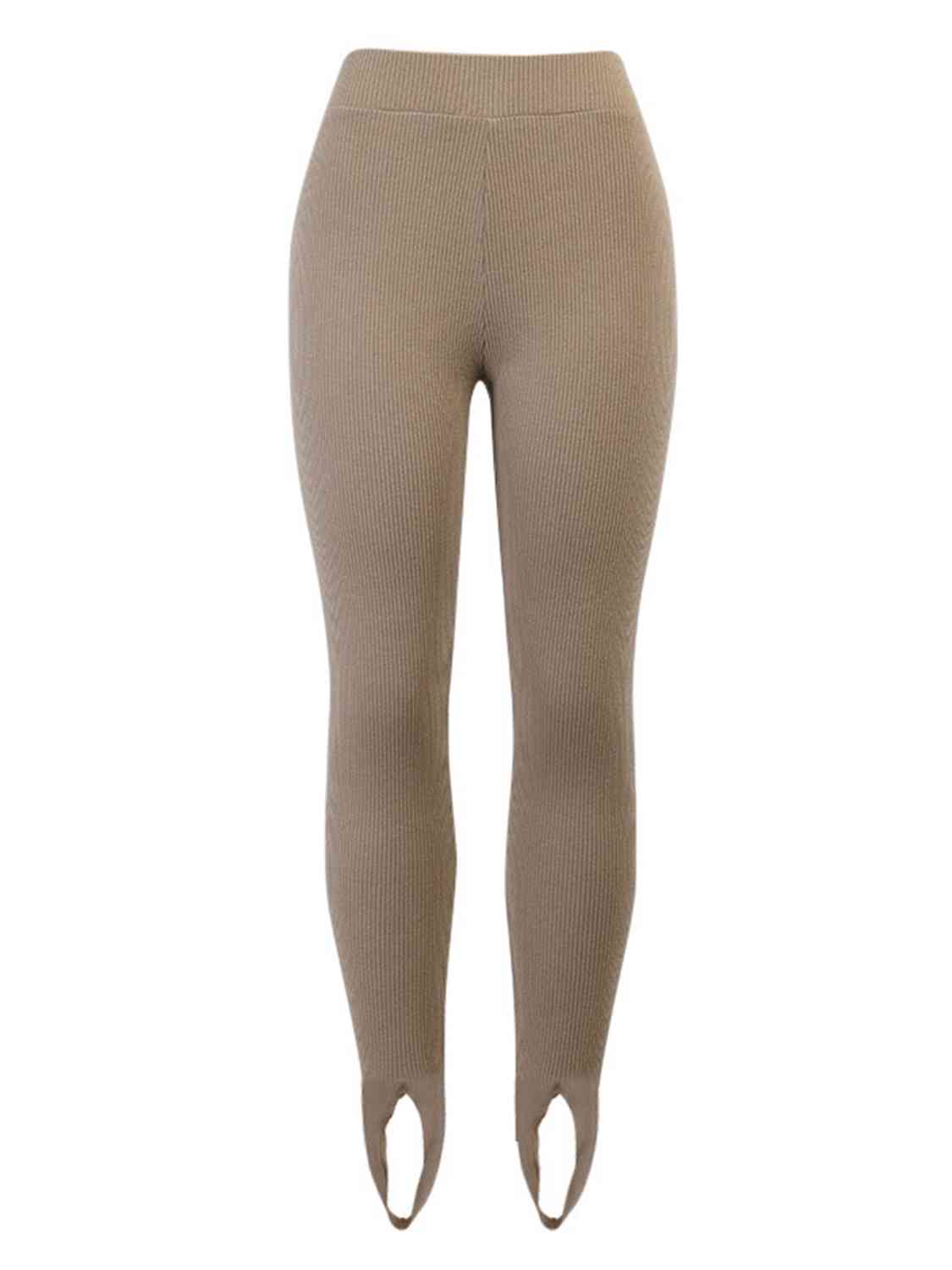 Ribbed Mid Waist Leggings king-general-store-5710.myshopify.com