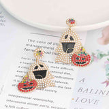 Ghost Rhinestone Alloy Earrings king-general-store-5710.myshopify.com