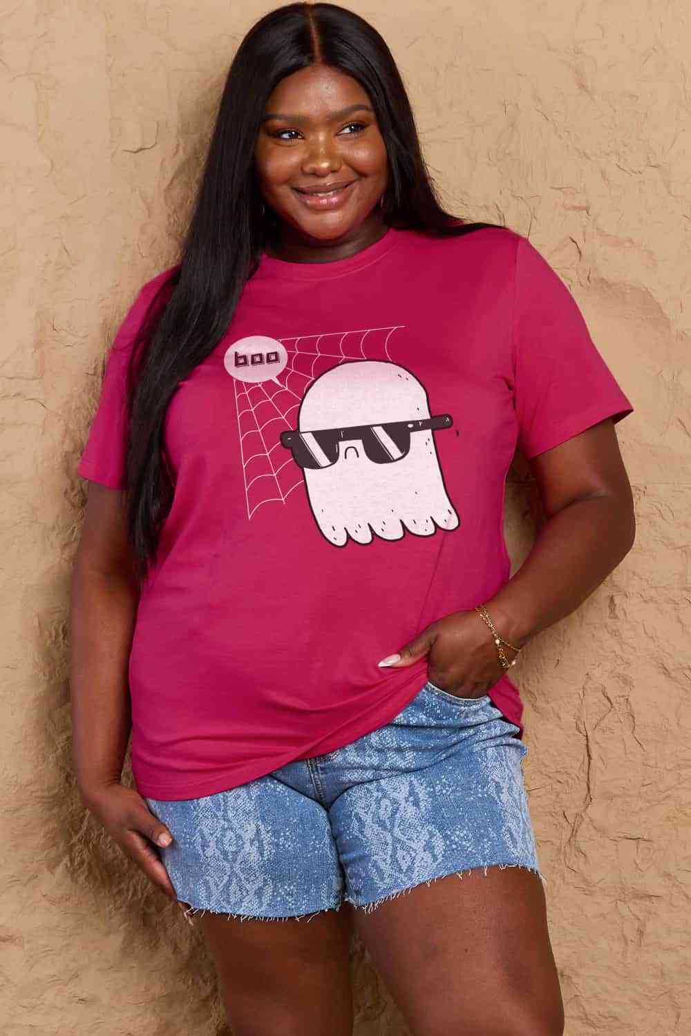 Simply Love Full Size BOO Graphic Cotton T-Shirt king-general-store-5710.myshopify.com