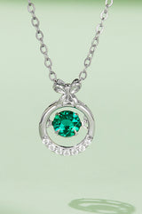 Lab-Grown Emerald Pendant Necklace king-general-store-5710.myshopify.com