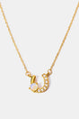 Horseshoe Shape Copper 14K Gold Plated Pendant Necklace king-general-store-5710.myshopify.com