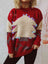 Sequin Christmas Tree & Reindeer Round Neck Sweater king-general-store-5710.myshopify.com