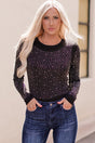 Rhinestone Round Neck Long Sleeve Bodysuit king-general-store-5710.myshopify.com