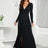 V-Neck Long Sleeve Split Dress king-general-store-5710.myshopify.com