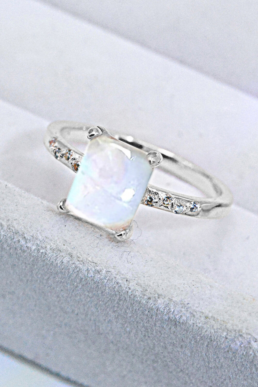 Square Moonstone Ring king-general-store-5710.myshopify.com