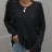 Double Take Fringe Detail Ribbed Trim Sweater king-general-store-5710.myshopify.com