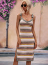 Striped Tie Shoulder Split Cover Up Dress king-general-store-5710.myshopify.com