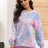 Tie-Dye Long Sleeve Top and Shorts Lounge Set king-general-store-5710.myshopify.com