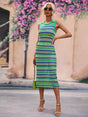 Striped Round Neck Sleeveless Midi Cover Up Dress king-general-store-5710.myshopify.com