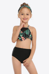 Botanical Print Ruffled Two-Piece Swim Set king-general-store-5710.myshopify.com