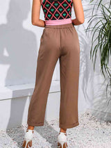 Cropped Straight Leg Pants king-general-store-5710.myshopify.com