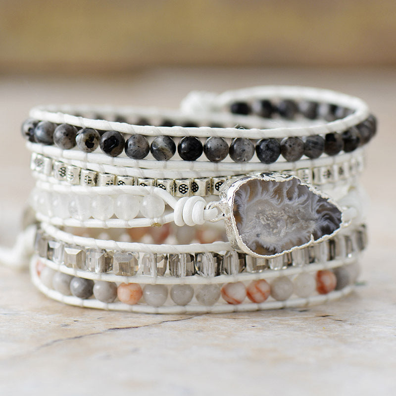 Natural Stone Layered Bracelet king-general-store-5710.myshopify.com