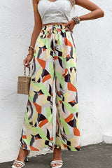 Printed Smocked Waist Wide Leg Pants king-general-store-5710.myshopify.com